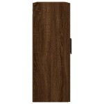 vidaXL Dulapuri montate pe perete, 2 buc, stejar maro, 69,5x34x90 cm