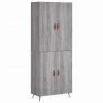 vidaXL Dulap înalt, gri sonoma, 69,5x34x180 cm, lemn compozit