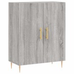 vidaXL Dulap înalt, gri sonoma, 69,5x34x180 cm, lemn compozit