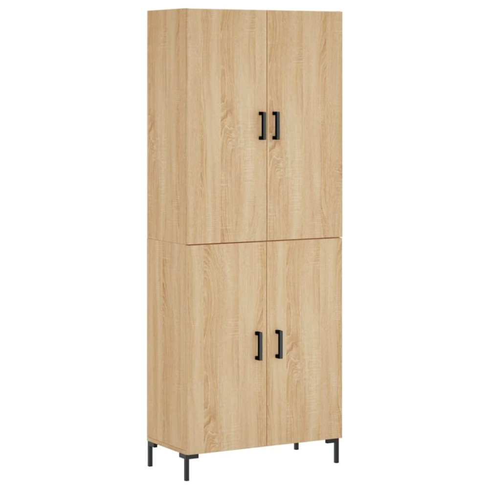 vidaXL Dulap înalt, stejar sonoma, 69,5x34x180 cm, lemn compozit