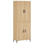 vidaXL Dulap înalt, stejar sonoma, 69,5x34x180 cm, lemn compozit