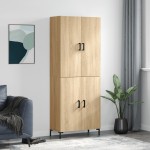 vidaXL Dulap înalt, stejar sonoma, 69,5x34x180 cm, lemn compozit
