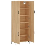 vidaXL Dulap înalt, stejar sonoma, 69,5x34x180 cm, lemn compozit