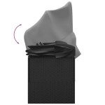 vidaXL Pat șezlong de exterior cu acoperiș și perne, negru, poliratan vidaXL Pat șezlong de exterior cu acoperiș și perne, negru, poliratan