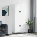 vidaXL Dulap înalt, alb, 69,5x34x180 cm, lemn compozit vidaXL Dulap înalt, alb, 69,5x34x180 cm, lemn compozit