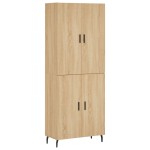 vidaXL Dulap înalt, stejar sonoma, 69,5x34x180 cm, lemn compozit