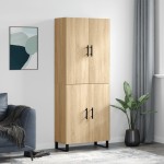vidaXL Dulap înalt, stejar sonoma, 69,5x34x180 cm, lemn compozit