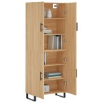 vidaXL Dulap înalt, stejar sonoma, 69,5x34x180 cm, lemn compozit