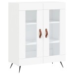 vidaXL Dulap înalt, alb, 69,5x34x180 cm, lemn compozit vidaXL Dulap înalt, alb, 69,5x34x180 cm, lemn compozit