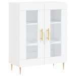 vidaXL Dulap înalt, alb, 69,5x34x180 cm, lemn compozit