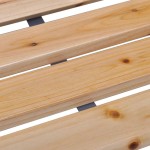 vidaXL Bancă de grădină, 112 cm, lemn masiv de brad