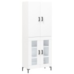 vidaXL Dulap înalt, alb, 69,5x34x180 cm, lemn compozit