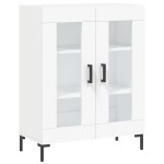 vidaXL Dulap înalt, alb, 69,5x34x180 cm, lemn compozit