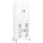 vidaXL Dulap înalt, alb, 69,5x34x180 cm, lemn compozit vidaXL Dulap înalt, alb, 69,5x34x180 cm, lemn compozit