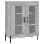 vidaXL Dulap înalt, gri sonoma, 69,5x34x180 cm, lemn compozit
