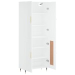vidaXL Dulap înalt, alb, 69,5x34x180 cm, lemn compozit