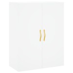 vidaXL Dulap înalt, alb, 69,5x34x180 cm, lemn compozit