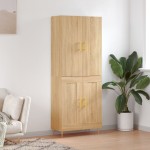 vidaXL Dulap înalt, stejar sonoma, 69,5x34x180 cm, lemn compozit vidaXL Dulap înalt, stejar sonoma, 69,5x34x180 cm, lemn compozit