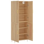 vidaXL Dulap înalt, stejar sonoma, 69,5x34x180 cm, lemn compozit vidaXL Dulap înalt, stejar sonoma, 69,5x34x180 cm, lemn compozit