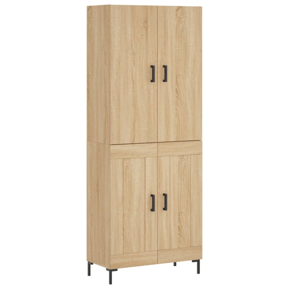 vidaXL Dulap înalt, stejar sonoma, 69,5x34x180 cm, lemn compozit