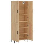 vidaXL Dulap înalt, stejar sonoma, 69,5x34x180 cm, lemn compozit