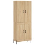 vidaXL Dulap înalt, stejar sonoma, 69,5x34x180 cm, lemn compozit