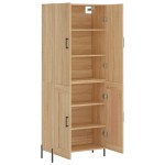 vidaXL Dulap înalt, stejar sonoma, 69,5x34x180 cm, lemn compozit