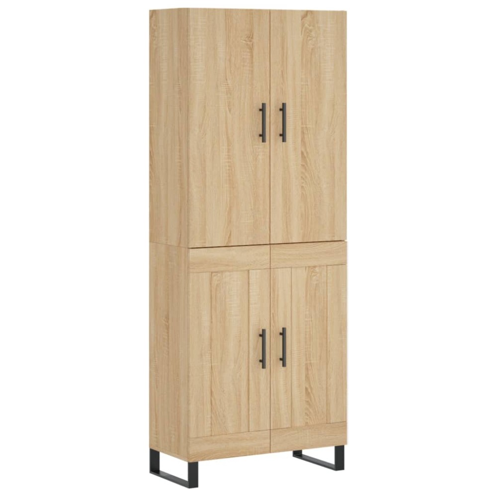 vidaXL Dulap înalt, stejar sonoma, 69,5x34x180 cm, lemn compozit