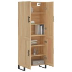 vidaXL Dulap înalt, stejar sonoma, 69,5x34x180 cm, lemn compozit vidaXL Dulap înalt, stejar sonoma, 69,5x34x180 cm, lemn compozit