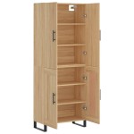 vidaXL Dulap înalt, stejar sonoma, 69,5x34x180 cm, lemn compozit vidaXL Dulap înalt, stejar sonoma, 69,5x34x180 cm, lemn compozit