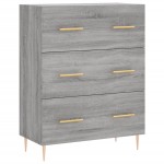 vidaXL Dulap înalt, gri sonoma, 69,5x34x180 cm, lemn compozit