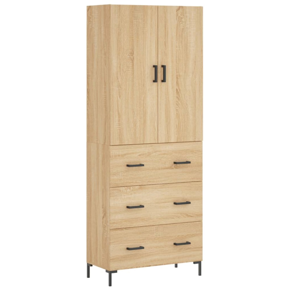 vidaXL Dulap înalt, stejar sonoma, 69,5x34x180 cm, lemn compozit