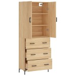 vidaXL Dulap înalt, stejar sonoma, 69,5x34x180 cm, lemn compozit vidaXL Dulap înalt, stejar sonoma, 69,5x34x180 cm, lemn compozit