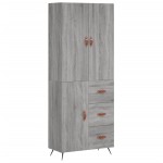 vidaXL Dulap înalt, gri sonoma, 69,5x34x180 cm, lemn compozit