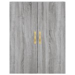 vidaXL Dulap înalt, gri sonoma, 69,5x34x180 cm, lemn compozit