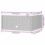 vidaXL Taburet de grădină cu pernă, negru, poliratan