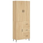 vidaXL Dulap înalt, stejar sonoma, 69,5x34x180 cm, lemn compozit vidaXL Dulap înalt, stejar sonoma, 69,5x34x180 cm, lemn compozit