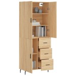 vidaXL Dulap înalt, stejar sonoma, 69,5x34x180 cm, lemn compozit vidaXL Dulap înalt, stejar sonoma, 69,5x34x180 cm, lemn compozit