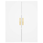 vidaXL Dulap înalt, alb, 69,5x34x180 cm, lemn compozit