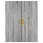 vidaXL Dulap înalt, gri sonoma, 69,5x34x180 cm, lemn compozit
