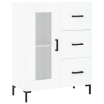 vidaXL Dulap înalt, alb, 69,5x34x180 cm, lemn compozit vidaXL Dulap înalt, alb, 69,5x34x180 cm, lemn compozit
