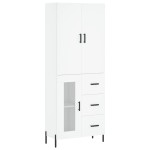 vidaXL Dulap înalt, alb, 69,5x34x180 cm, lemn compozit vidaXL Dulap înalt, alb, 69,5x34x180 cm, lemn compozit