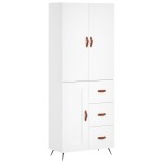 vidaXL Dulap înalt, alb, 69,5x34x180 cm, lemn compozit vidaXL Dulap înalt, alb, 69,5x34x180 cm, lemn compozit