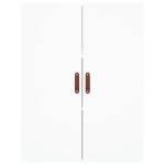 vidaXL Dulap înalt, alb, 69,5x34x180 cm, lemn compozit vidaXL Dulap înalt, alb, 69,5x34x180 cm, lemn compozit