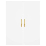 vidaXL Dulap înalt, alb, 69,5x34x180 cm, lemn compozit