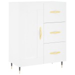 vidaXL Dulap înalt, alb, 69,5x34x180 cm, lemn compozit