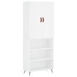 vidaXL Dulap înalt, alb, 69,5x34x180 cm, lemn compozit