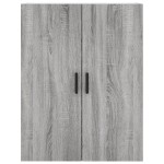 vidaXL Dulap înalt, gri sonoma, 69,5x34x180 cm, lemn compozit