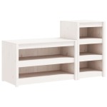 vidaXL Dulapuri de bucătărie de exterior, 2 buc., alb, lemn masiv pin