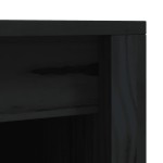 vidaXL Dulapuri de bucătărie de exterior, 2buc., negru, lemn masiv pin vidaXL Dulapuri de bucătărie de exterior, 2buc., negru, lemn masiv pin